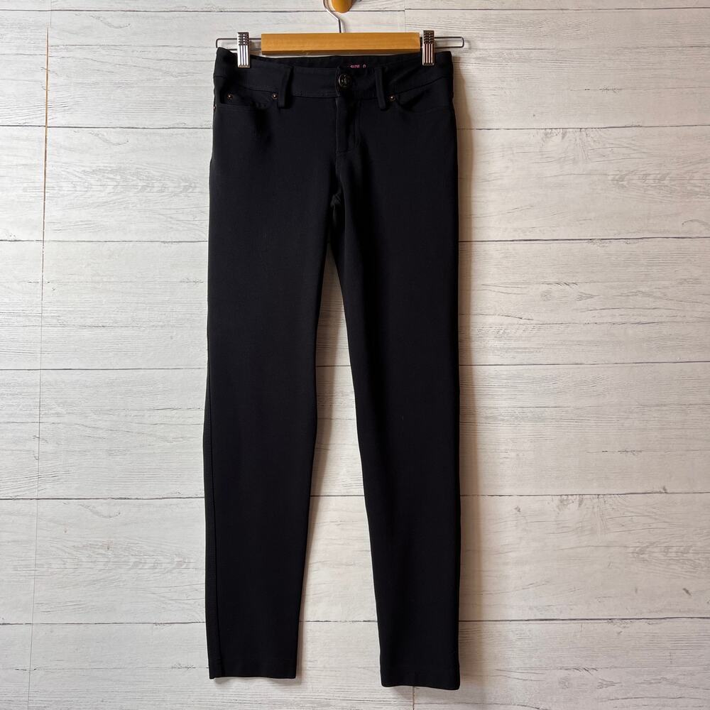 Lilly Pulitzer Pants Womens Size 0 Black Worth Skinny Stretch Jeggings Modern